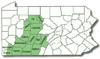 Association coverage area in PA